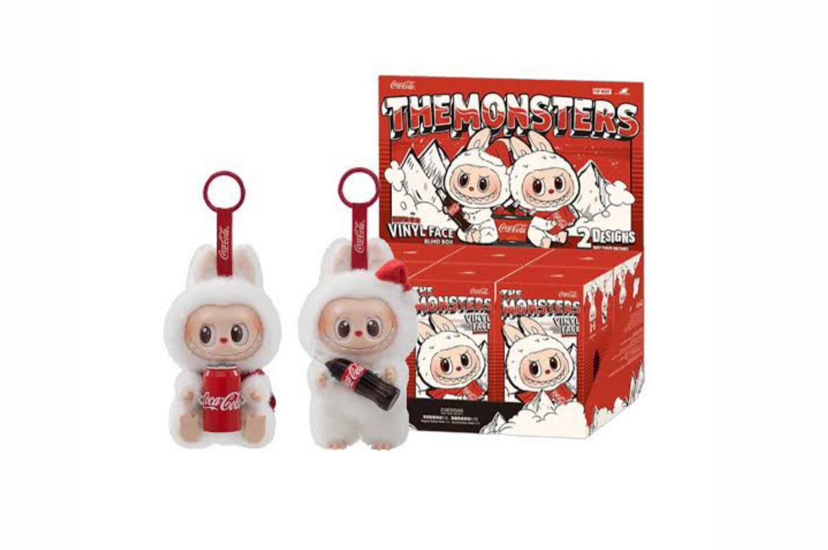 ラブブ　Coca-Cola The Monsters Vinyl Face Pelúcia Labubu The Monsters Vinyl Face Lata Coca Cola Popmar