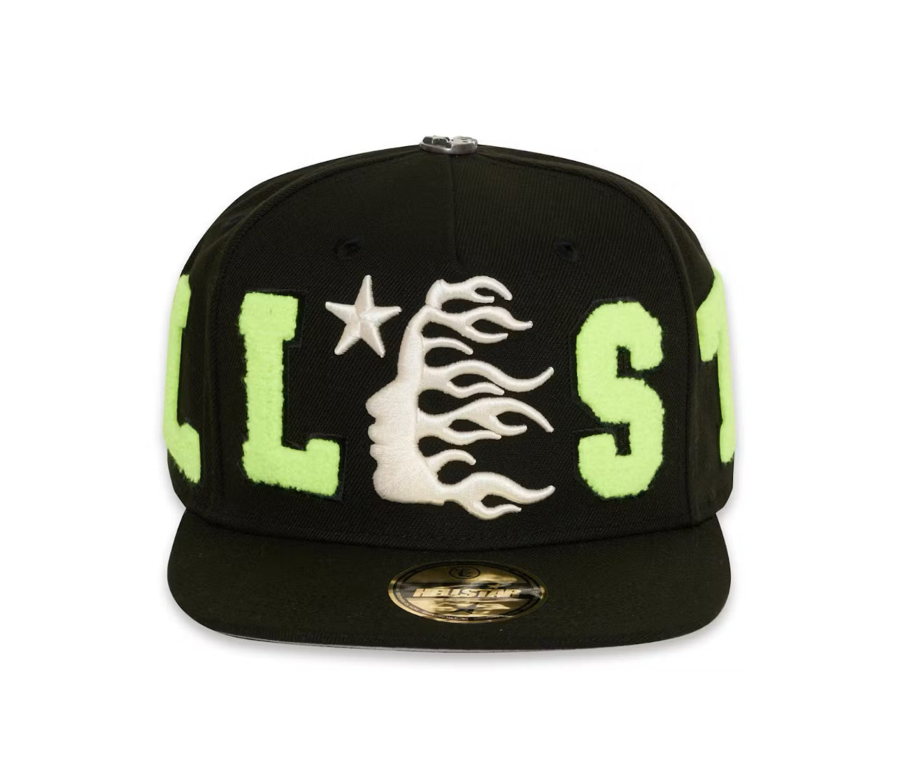 【希少】HELLSTAR Og Logo BLACK Cap(fitted) Boné Hellstar 